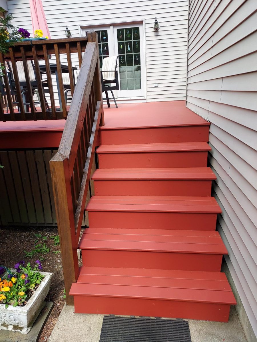 Deck Stairs Painting for Bridgewater Home Preview Image 1