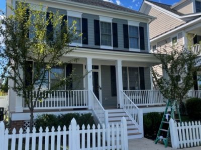 Front of Completed Residential Exterior Painting Project in Urbana, MD, by CertaPro Painters of Frederick, MD