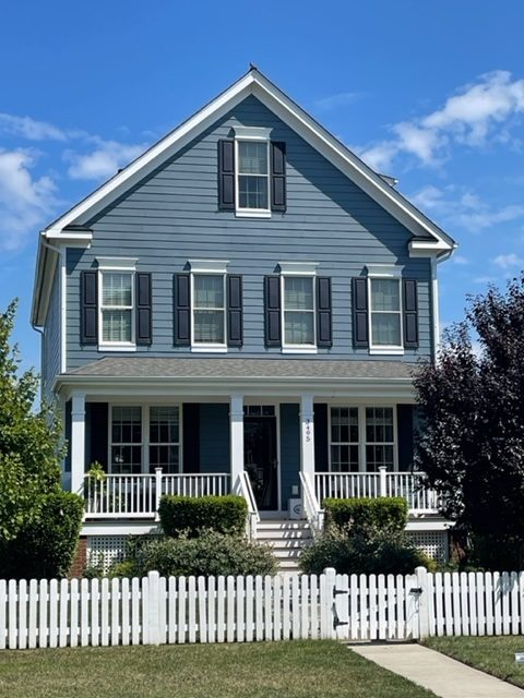 Front of Completed Residential Painting Project in Urbana, MD, by CertaPro Painters of Frederick, MD - Angle 3 Preview Image 1