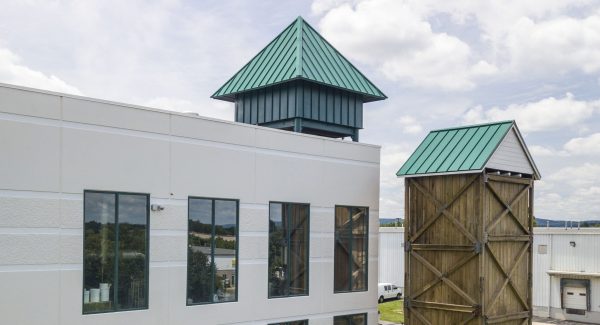 Completed exterior painting project at Flying Dog Brewery in Frederick, MD - Angle 2