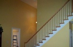 Interior Stairwell house painters in Fredericksburg, VA