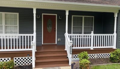 blue siding exterior