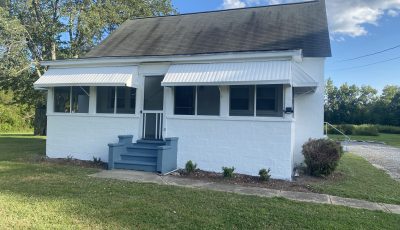 exterior of home after painting white