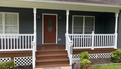 blue siding exterior