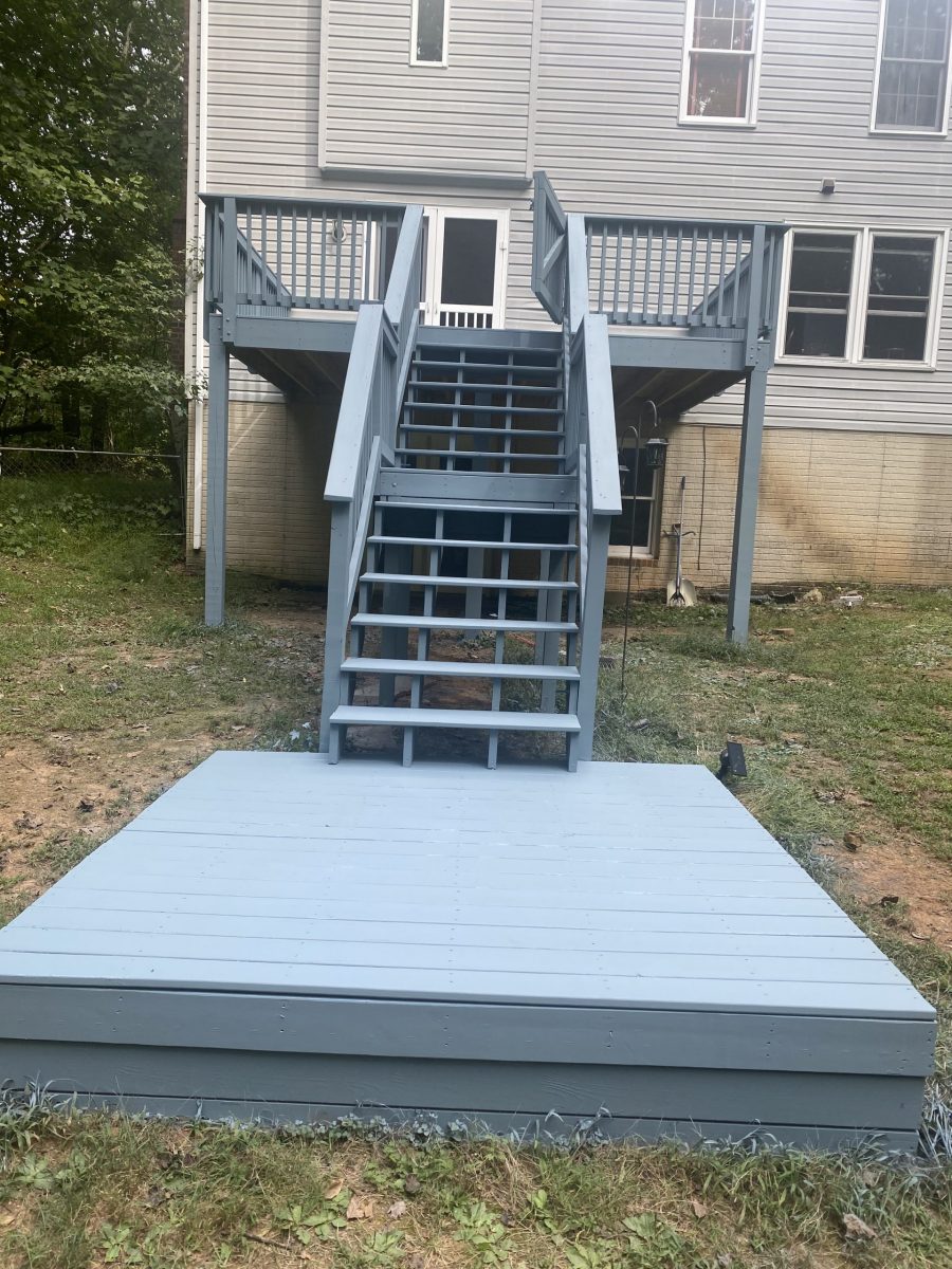 deck painting after