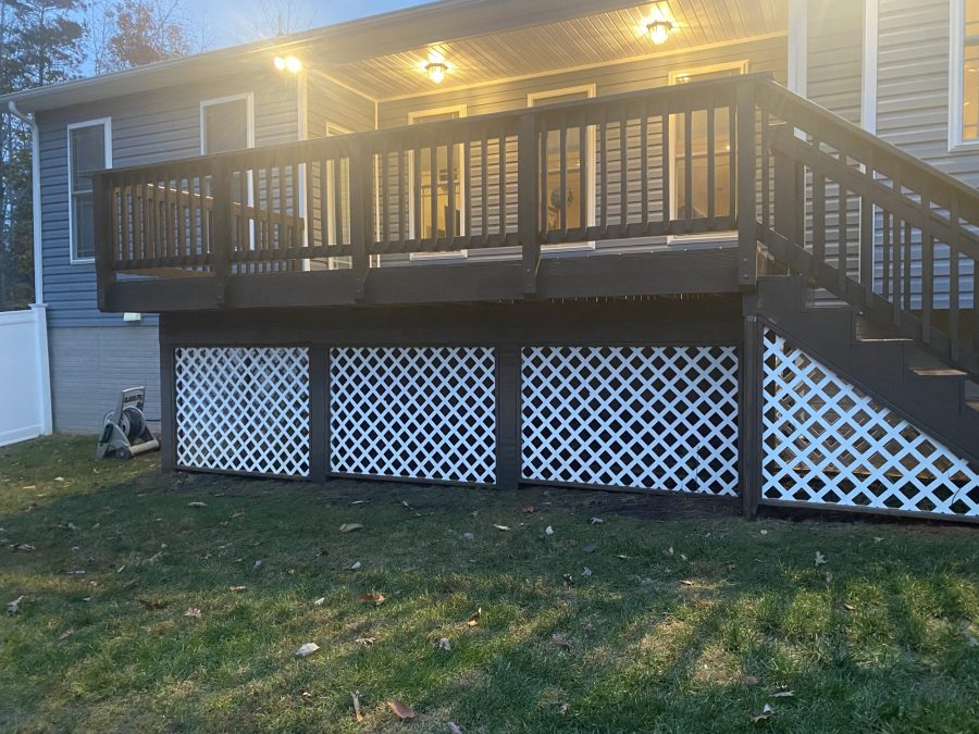 deck painting before