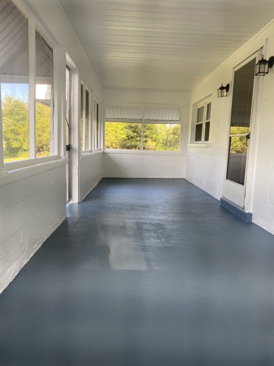 front concrete porch grey paint Preview Image 5