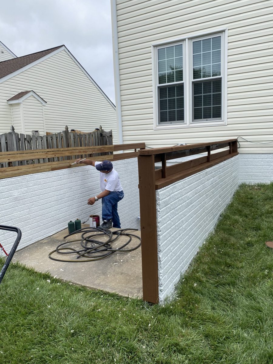 home with white siding and brick foundation Preview Image 3