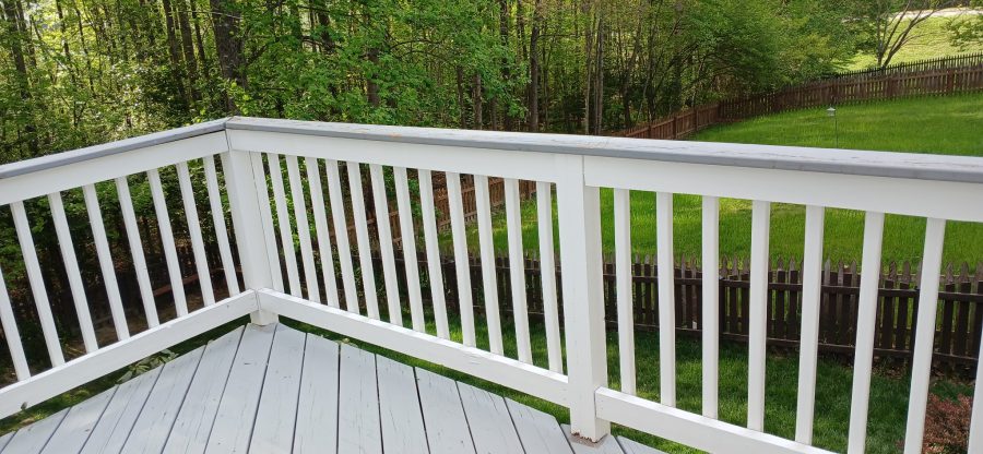 white painted deck railing Preview Image 3