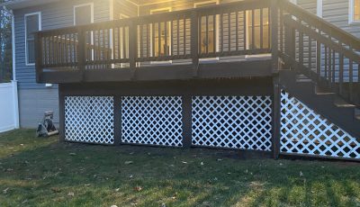 deck painting before