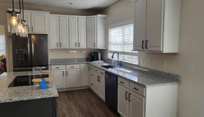 after cabinet painting white cabinets