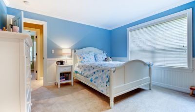 Painted Blue Bedroom