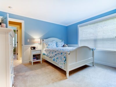 Painted Blue Bedroom