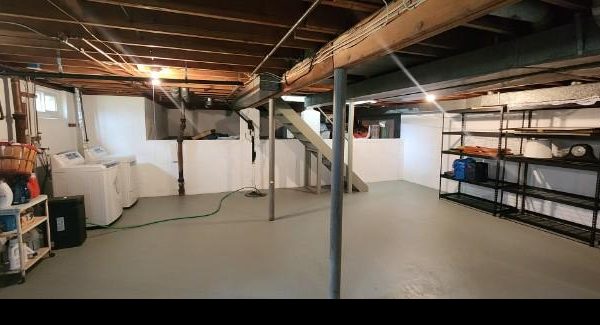 Basement Walls and Floor Painting in Freehold, NJ