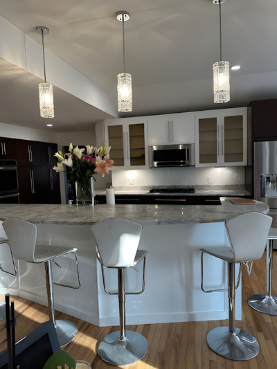 Modern kitchen cabinet painting and dining in Freehold, NJ. Preview Image 1