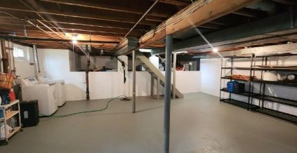 Basement Walls and Floor Painting