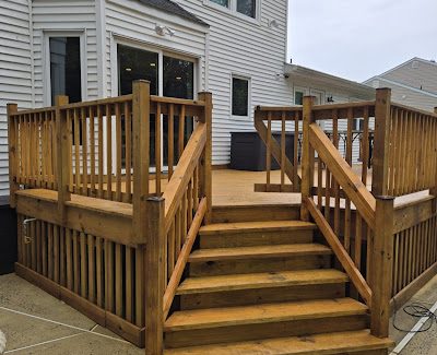 Stained Backyard Deck Manalapan, NJ
