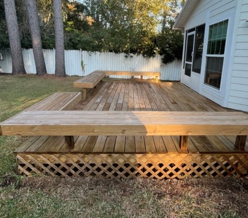 Deck Staining Project Before