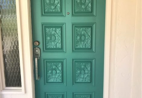 Turquoise Door Painting And Detailing