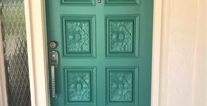 Turquoise Door Painting And Detailing
