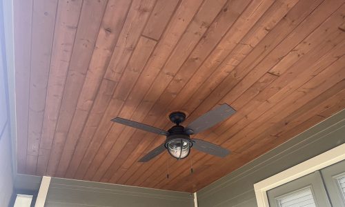 Wood Ceiling Staining