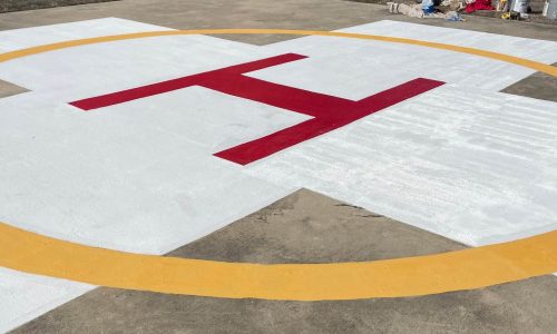 Hospital Helicopter Pad Painting