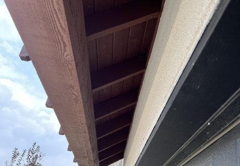 Exterior Staining on Awning Georgetown, TX