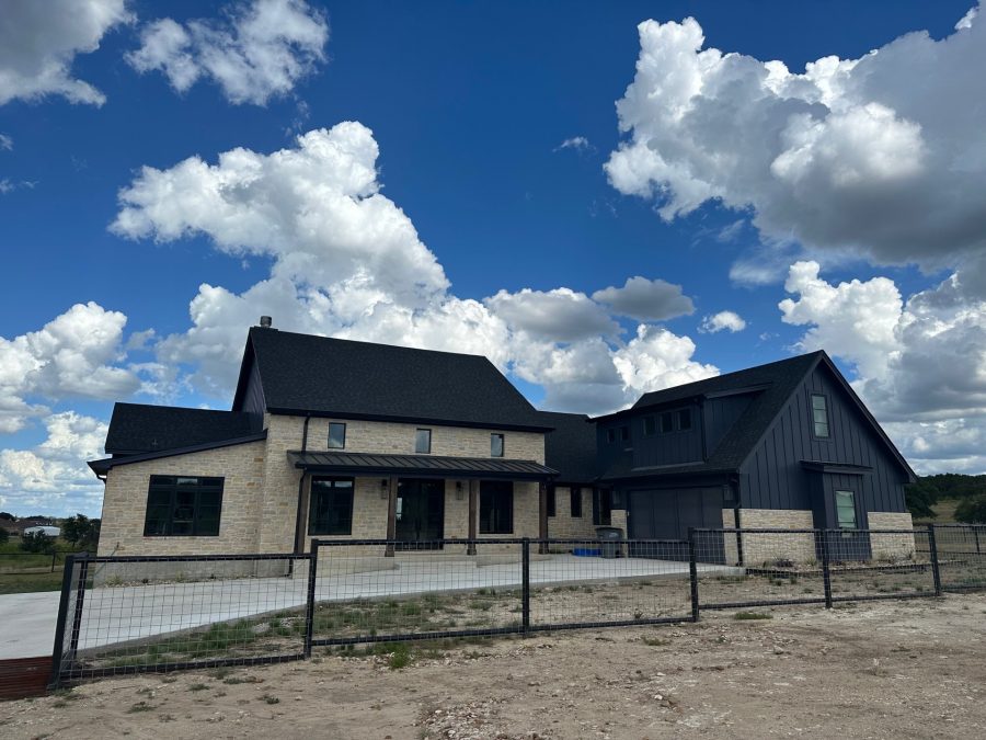Burnet, TX House Painting Blue Exterior Preview Image 1