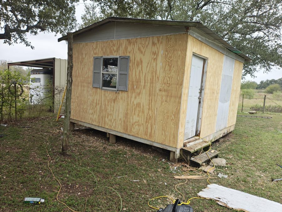 During professional shed repair and painting in Gerogetown, TX Preview Image 7