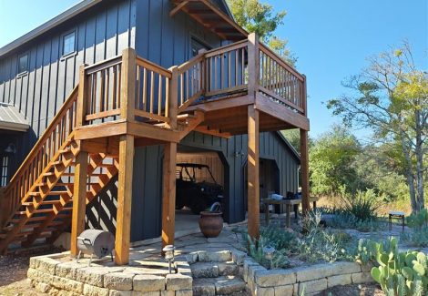 Stained Exterior Steps