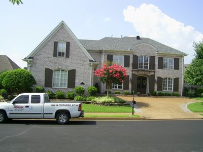 Exterior painting by CertaPro house painters in Collerville, TN