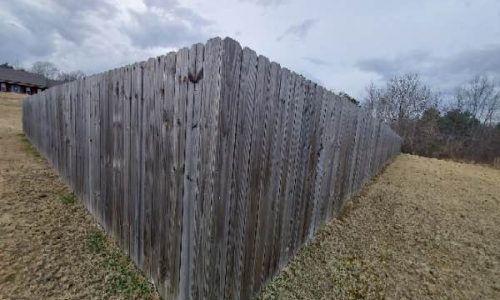 The fence ran for quite some distance