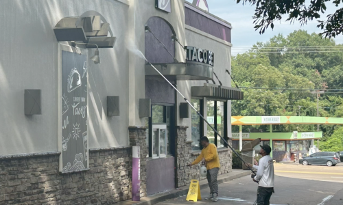 Power Washing Taco Bell