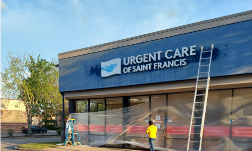 The front is covered in plastic