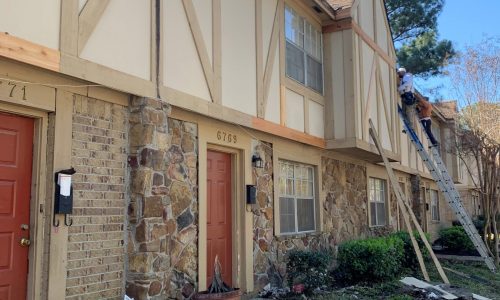 Townhomes Before Repainting