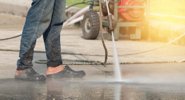 power wash asphalt