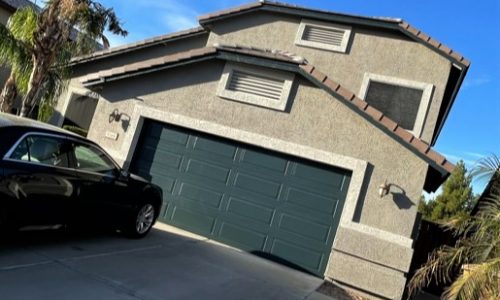 Even the garage door gets a new look