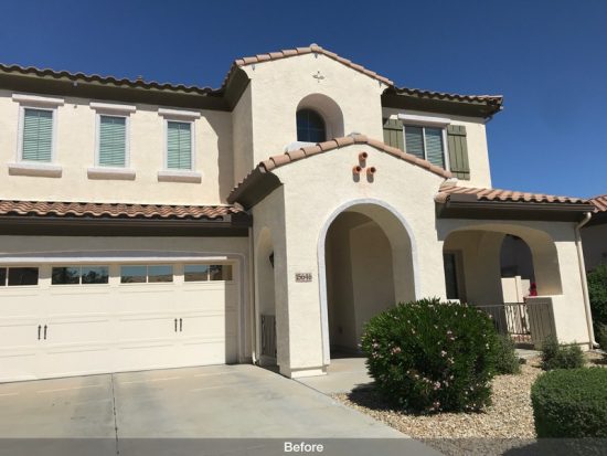 Home exterior before painting