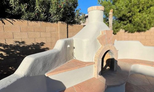 The patio made bright and clean