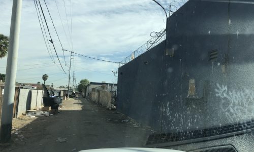 The finished was bleached in places