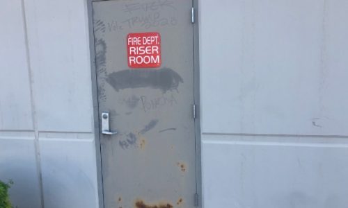 The exterior down to the doors needed paint