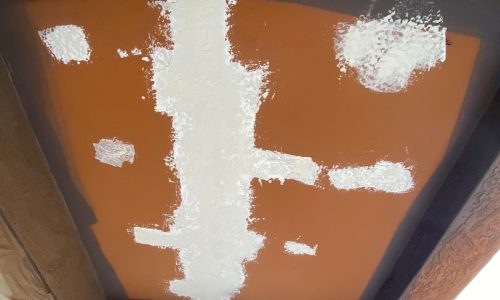 Drywall repair was required in a number of places.