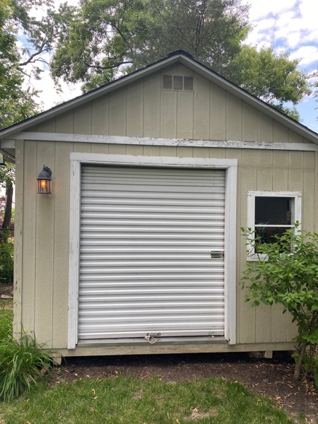 Painting of Shed in Lombard IL Before