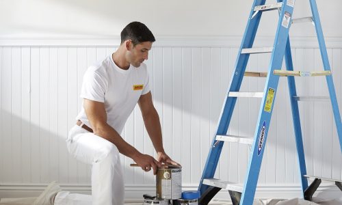 interior painting set up