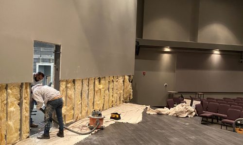 Removing the door on stage left