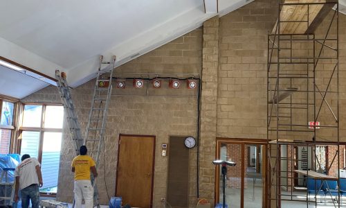 Ceiling Painting in Progress