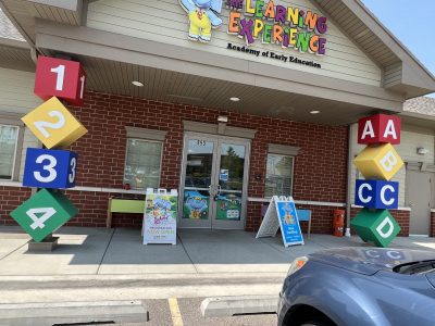 decorative blocks outside of a childrens center