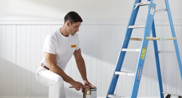 interior painting set up