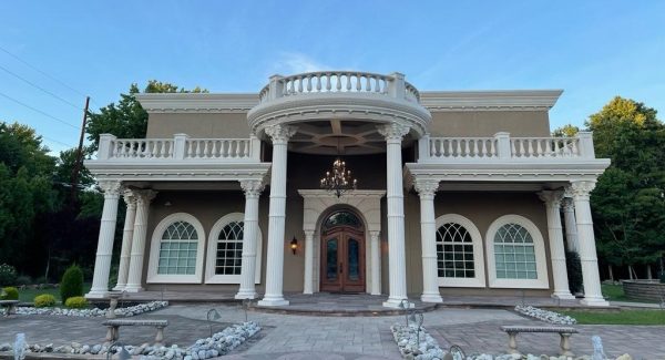 repainted chapel façade