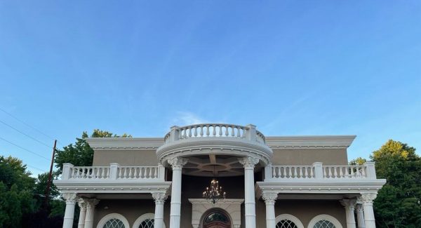 repainted chapel façade